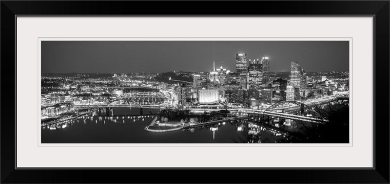 " Pittsburgh City Skyline At Night " Great Big Canvas 