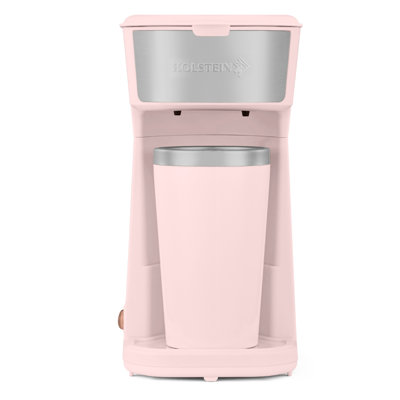 La cafetière individuelle Holstein Housewares Personal 14erve Tasse de voyage thermique intérieure en acier inoxydable
