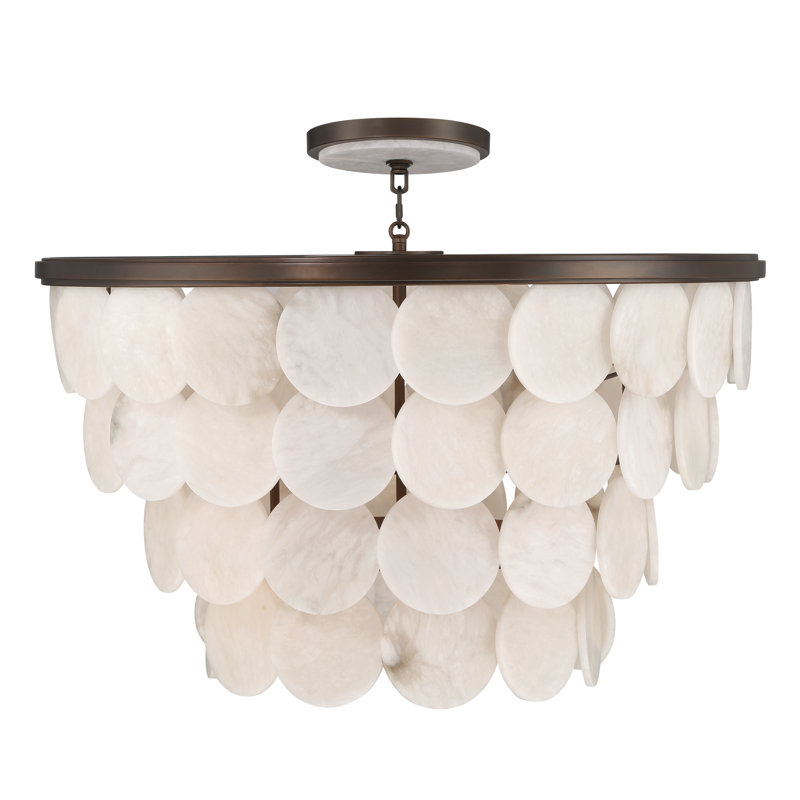 Olyra 32" 12-Light Convertible Pendant/Semi-Flush Mount