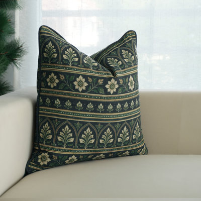 Floral Linen Pillow Cover