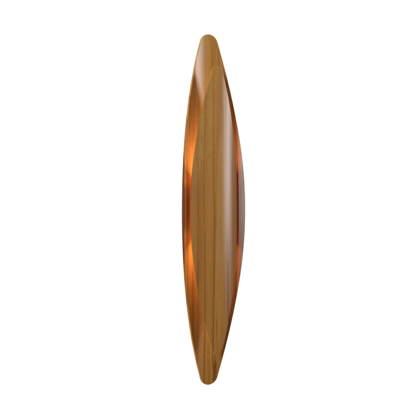 Leaf 2 - Light Flush Mounted Sconce, Teak