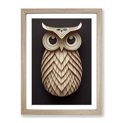 Paper Owl 1 Piece Single Picture Frame Wall Art