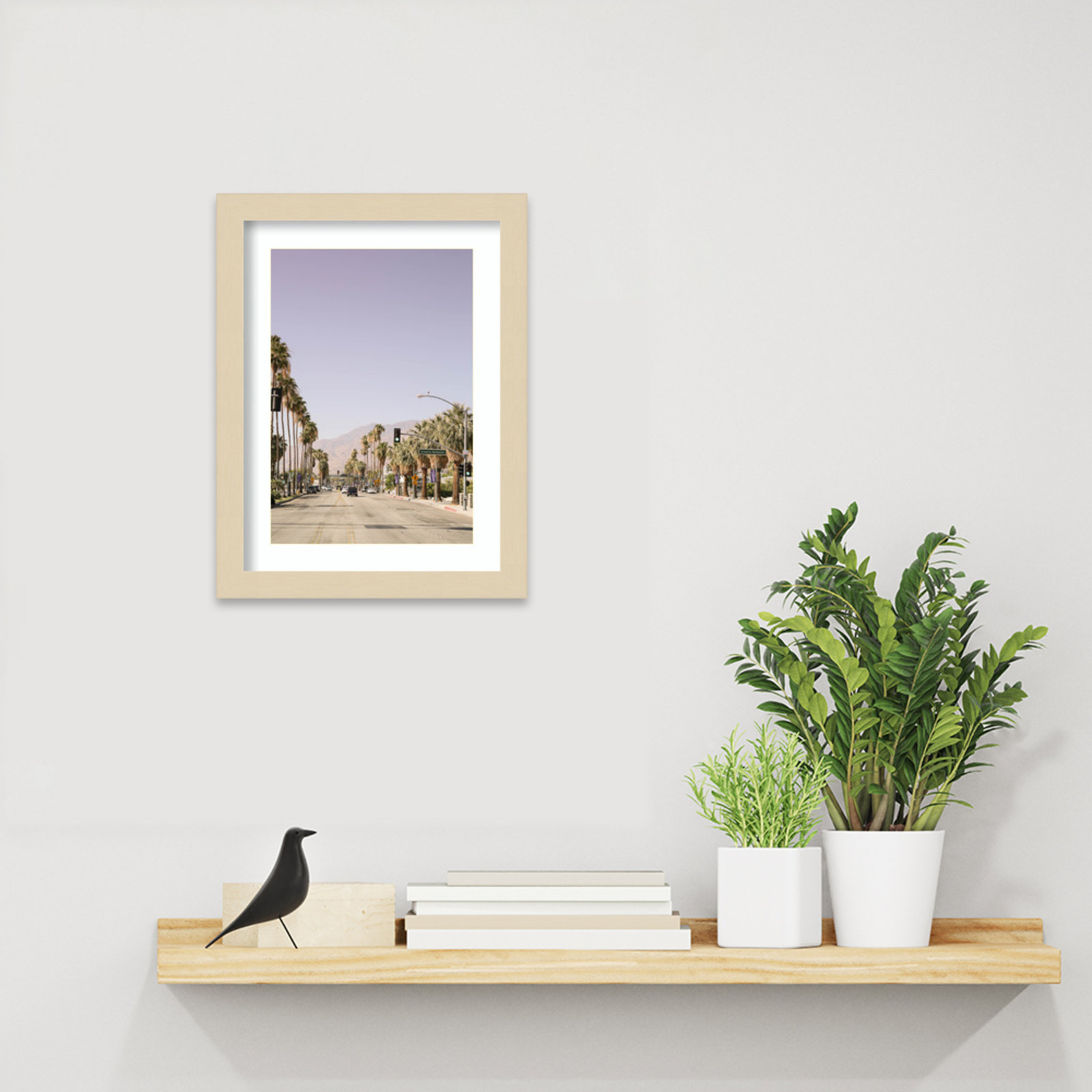 Daisey "Palm Spring Street" Print, Brown, 13" H x 10" W