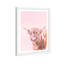 A Highland Cow - Reproduction d'art graphique sur papier encadré