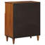 Solid Wood Rectangle Accent Cabinet