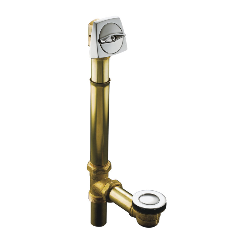 Drain de baignoire Clearflo, Nickel poli éclatant