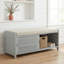 Banc de rangement rustique avec coussin pour porte d'entrée pour chaussures et accessoires-908514423