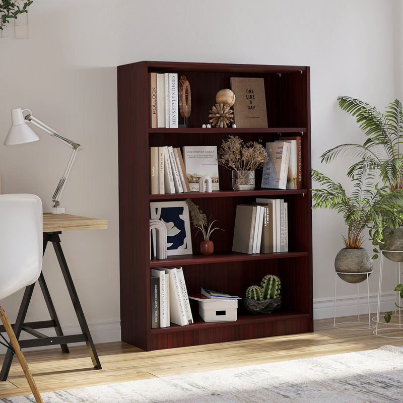 Bibliothèque standard Cremorne, Acajou, (4 tablettes) H 48 po x l 33 po x P 11,6 po