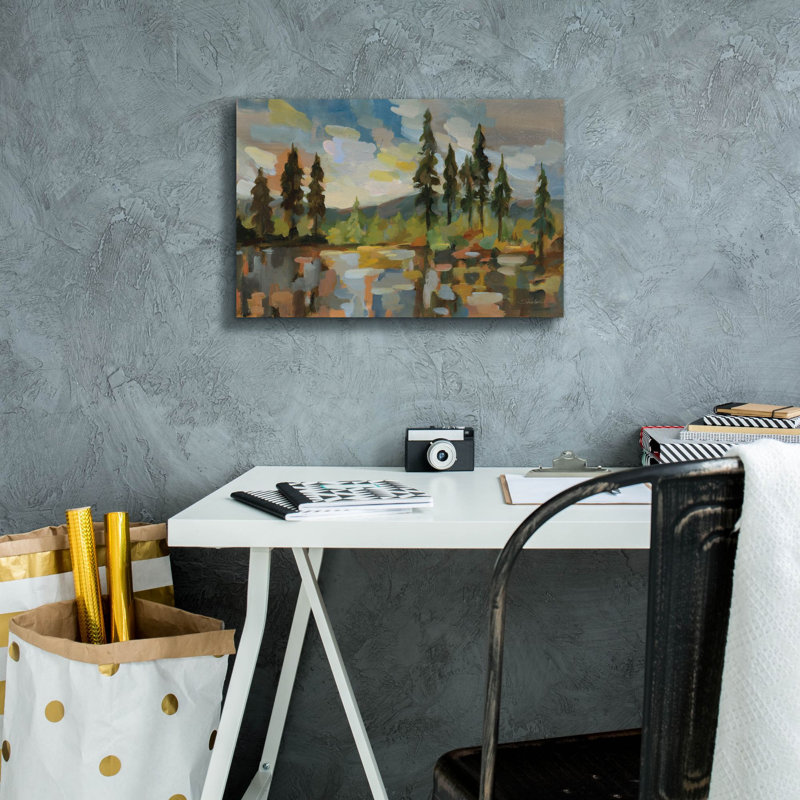 Millwood Pines 'High Mountain Lake' by Silvia Vassileva Canvas Wall Art, 18" x 12", H 12 po x l 18 po x P 0,75 po
