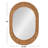 Fiqueroa Oval Bamboo and Rattan Framed Wall Mirror