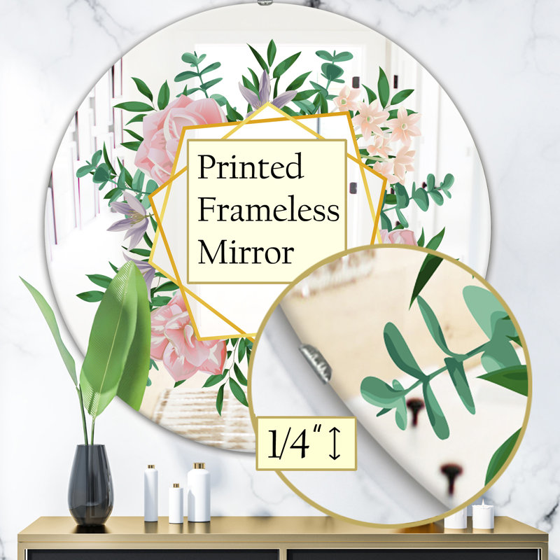 Miroir d'appoint Efflorescent, H 23,6 po x l 23,6 po