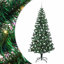 vidaXL Artificial Pre-lit Christmas Tree Green PVC and Metal-1155090641