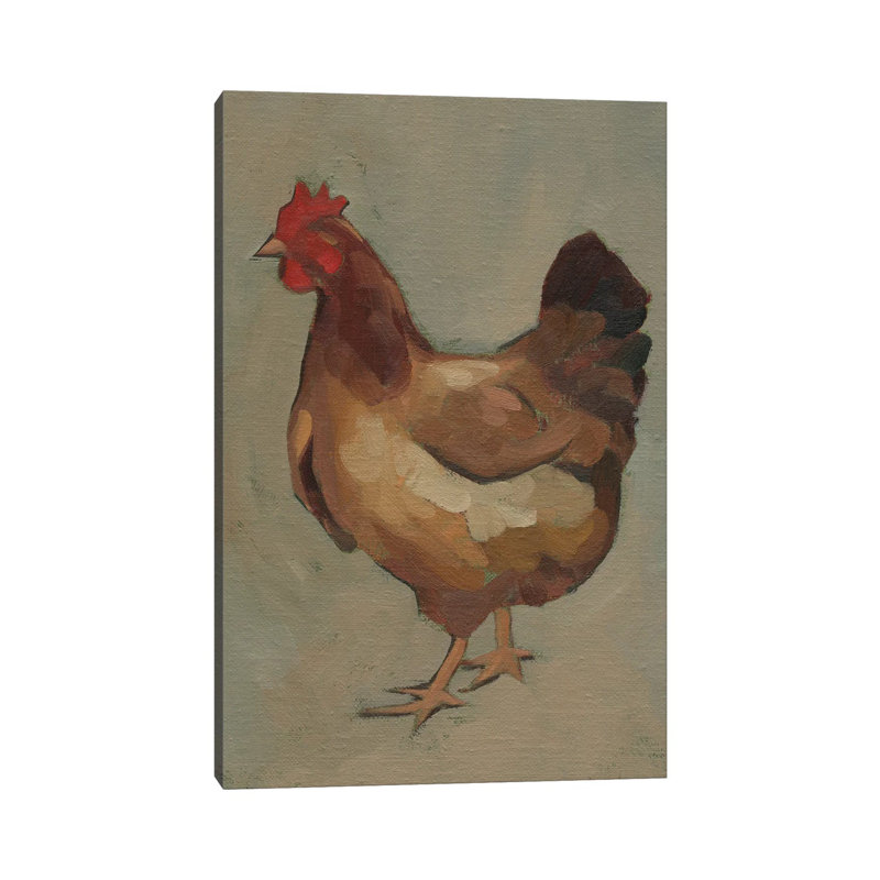 Egg Hen II 1 Piece Wrapped Canvas Wall Art, 152.5 cm H x 101.5 cm W