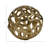 Decorative Orb Metal Aluminum Spherical Sculptural Accent with Modern Cut-Out Design - Stylish Contemporary Art Object Decor-58418794