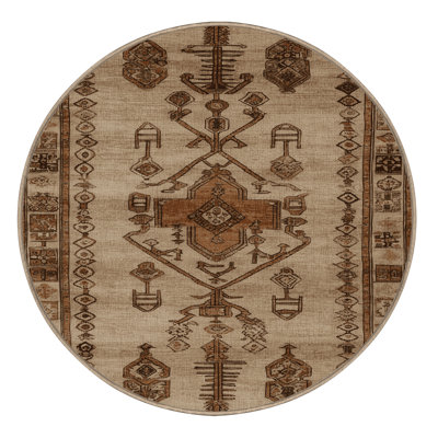 Machine Washable Turkish Beige Area Rug