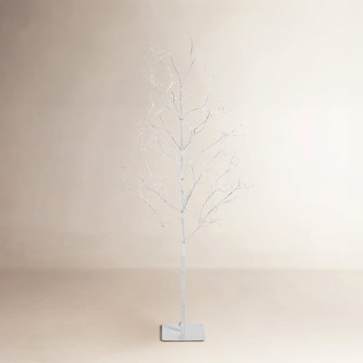 White 5' Pre-Lit Pine Christmas Tree
