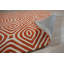 Tapis orange en laine touffeté à la main Marla-24108051