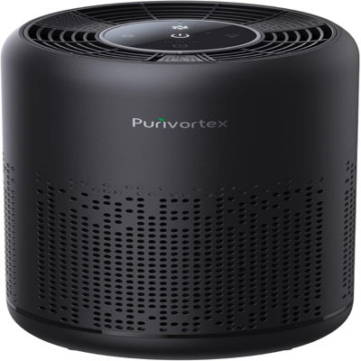 Purificateurs d'air pour chambre à coucher, purificateurs d'air HEPA, filtre à air pour la fumée A11ergies odeur de cheveux, purificateur d'air portatif avec contrôle de la vitesse du mode sommeil à l'éponge parfum - noir AC300
