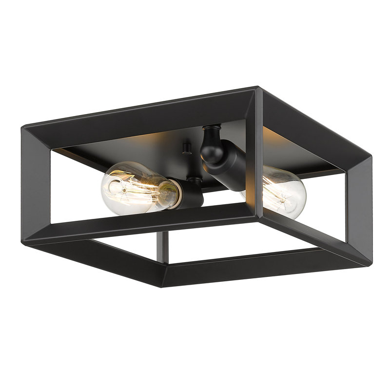 Averee Flush Mount, Matte Black