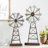 2 Piece Nitu Windmill Sculpture Set