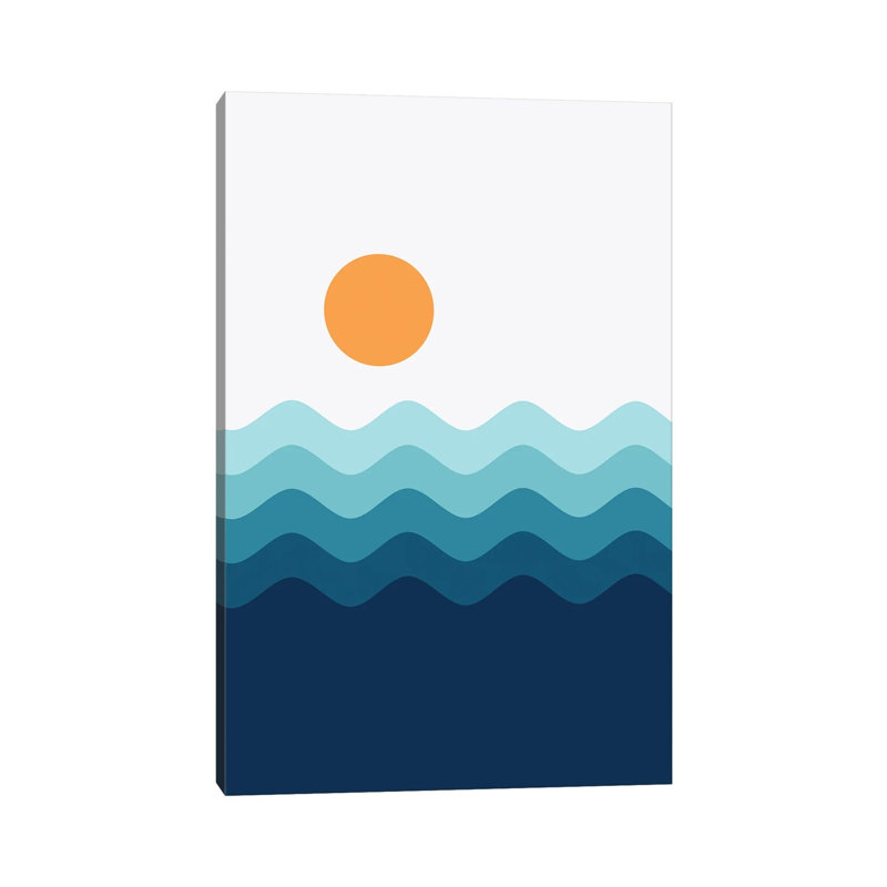 Abstract Landscape XIVA - Print on Canvas, Wrapped Canvas, 20.32 cm H x 30.48 cm W