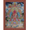 Amitayus (Aparmita) Bouddha Thangka, art mural de la divinité bouddhiste tibétaine peinte à la main, sans brocart, divinité rouge avec vase Long-Life