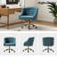 Chaise de travail en velours Doreen-1230664770