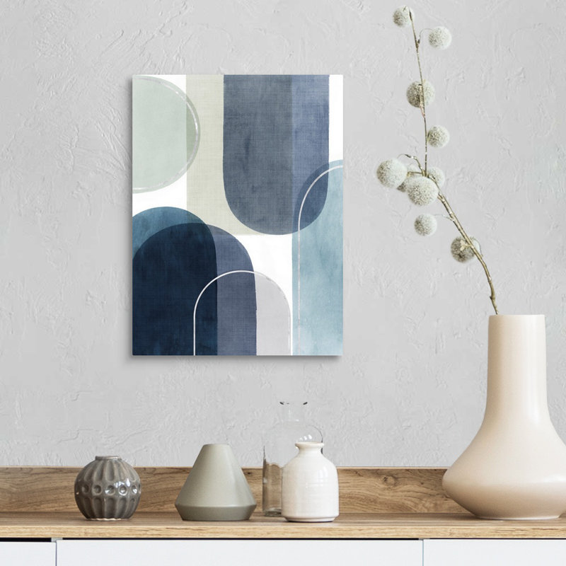 Reproduction encadrée sur toile encadrée «Move II», Toile tendue, H 16 po x l 12 po x P 1,25 po