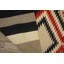 Bold Graphic Tribal Design Antique Native American Flat Weave Navajo Rug