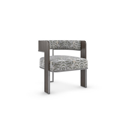 Fauteuil demi-tonneau en polyester Modern Streamline