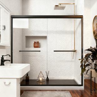 Porte de douche coulissante double Kosmonia