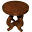 Lorraine Solid Wood Pedestal End Table