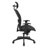 Executive Black Breathable Mesh Chair with Flip Arms