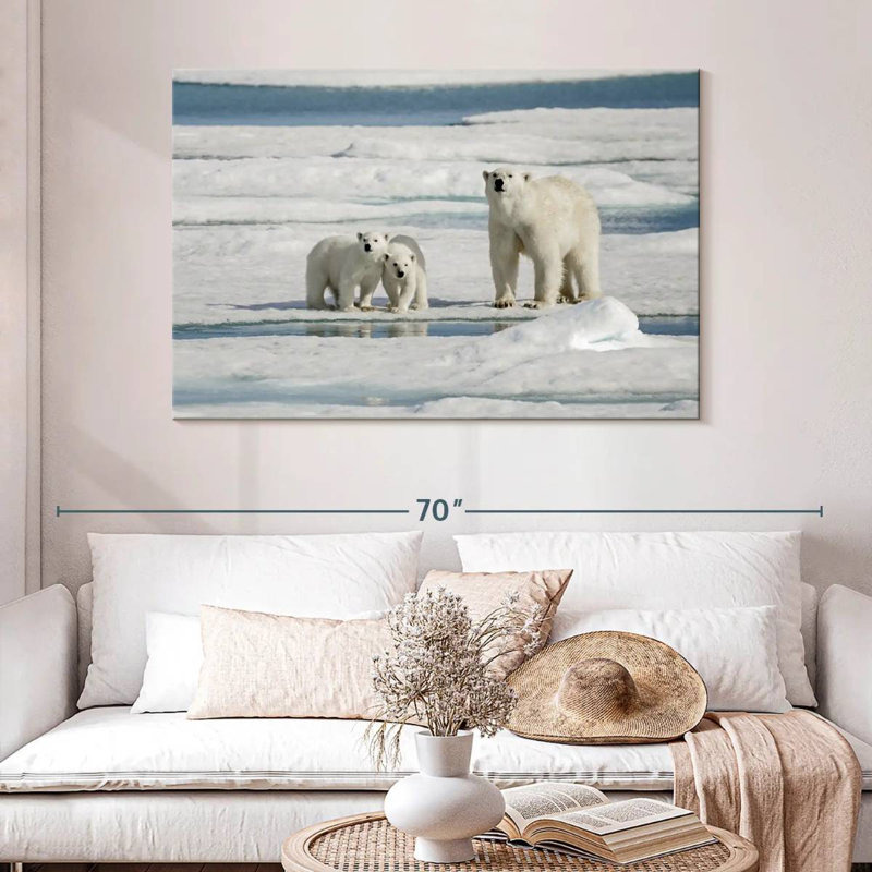 Ours polaires Brampt Longyearbyen, H 32 po x l 48 po