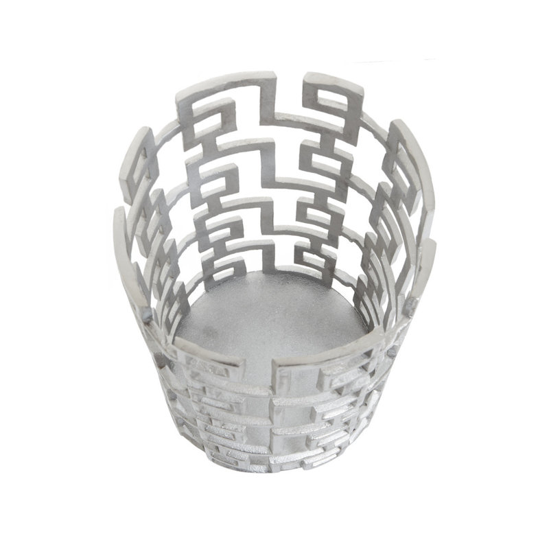 Delphi Aluminum Tabletop Lantern, 26cm H x 15cm W x 15cm D