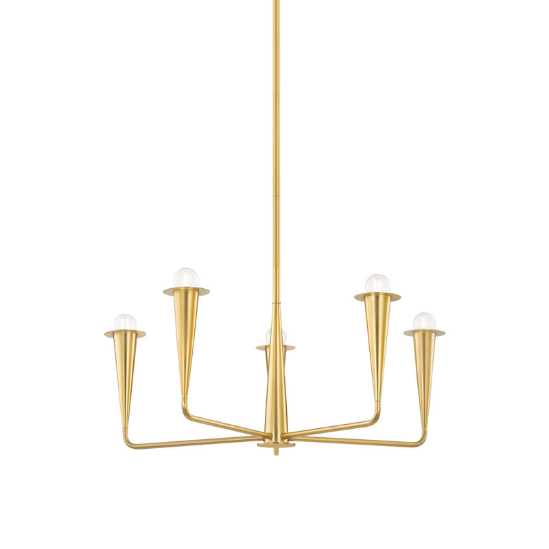 Lustre DANNA par The Lifestyled Co, Laiton antique
