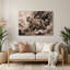 «Big Cats Patagonian Puma», art mural en métal gris-1234614562