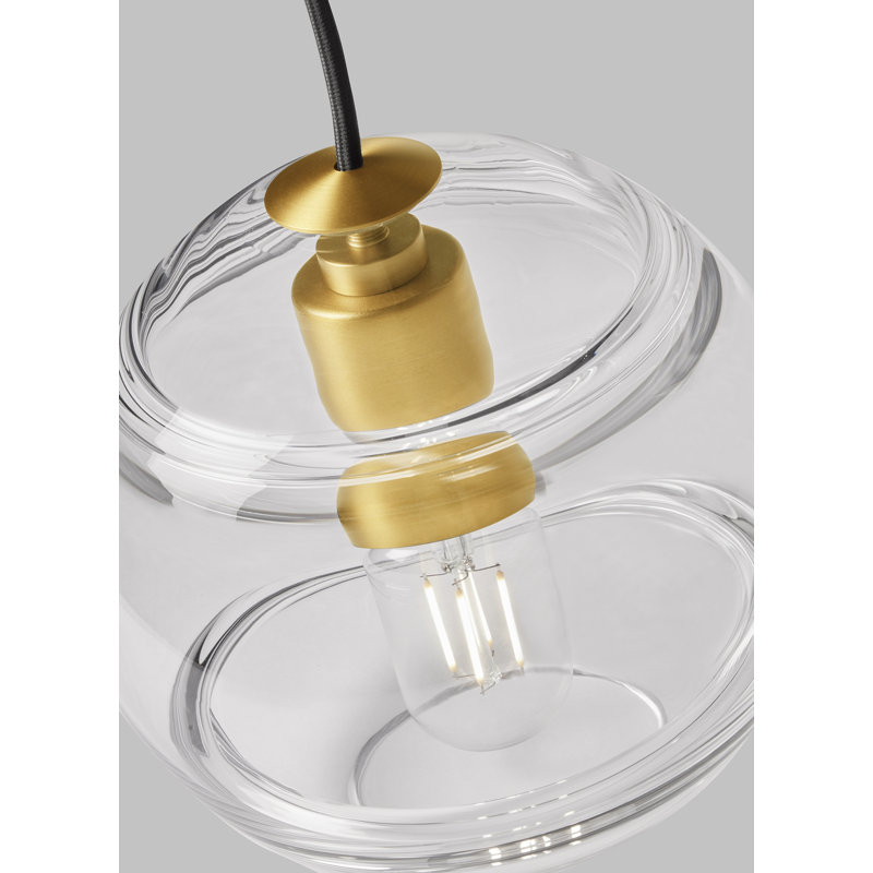 Sedona 1 - Light Pendant, No, Clear, Aged Brass