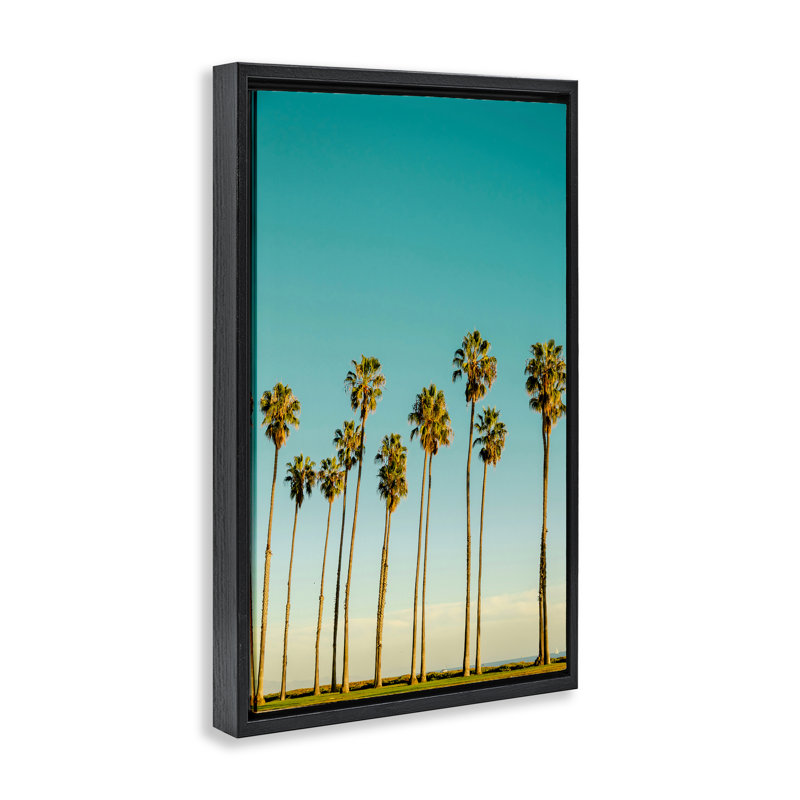 Cadre flottant Giants By The Ocean, design par Elena Chukhlebova, Cadre flottant noir de jais, H 25 po x l 17 po