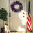 24 Inch Lighted Handcrafted 4th of July Ribbon Bow Wreaths