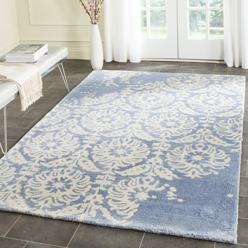 Rudra Hand Tufted Wool Geometric Rug, Rectangle 8' x 10'