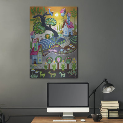  «How Do Your Garden Grow» par Koday, art mural en métal, 24 po x 36 po
