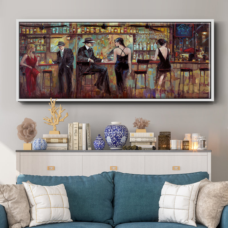 Happy Hour- Framed Canvas