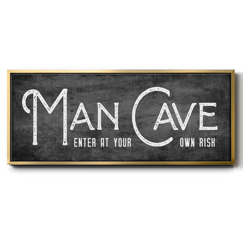 Man Cave- Framed Canvas