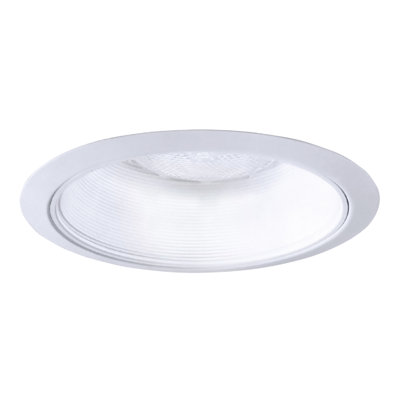 6'' White Baffle Recessed Trim