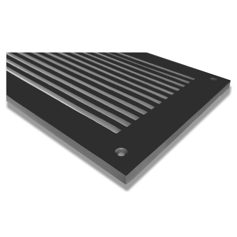 Grille murale en métal, Noir