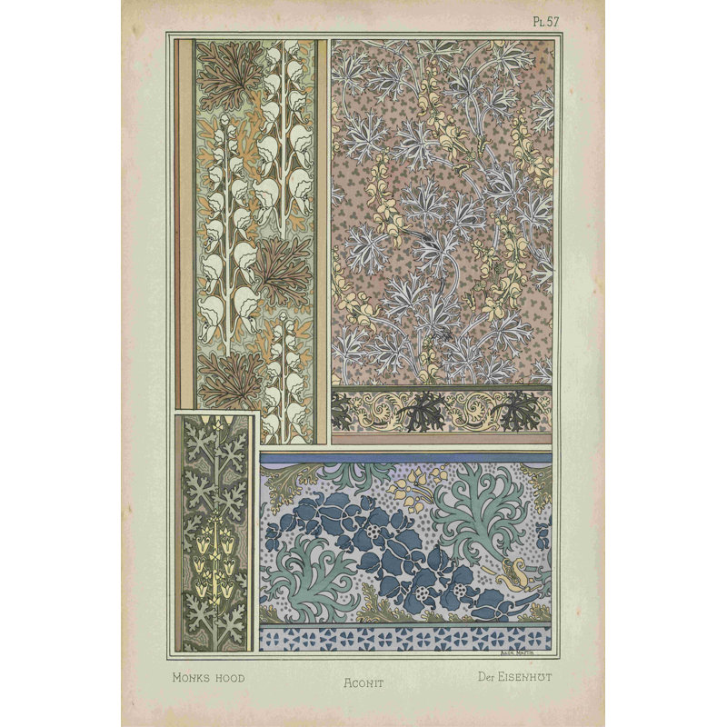 Nouveau design floral, H 48 po x l 32 po x P 1,25 po