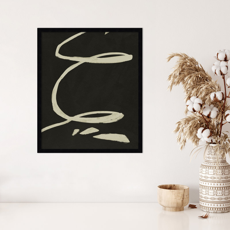 Neutral Spring III by Jacob Green, 25" H x 21" W x 1" D, Black