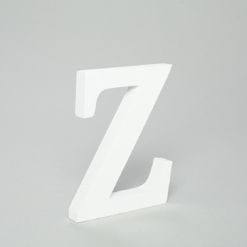 Bloc de lettres en bois, Z
