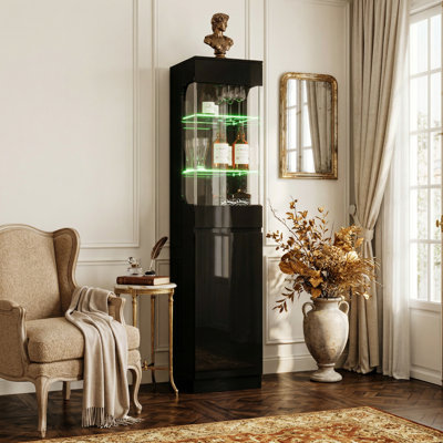 Modern Bar Cabinet With LED Lights